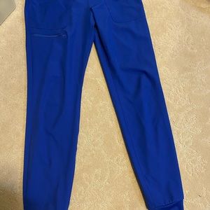 Heart soul scrub pants galaxy blue size small Tall . Still like new